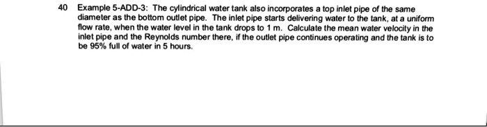 40 Example 5-ADD-3: The cylindrical water tank also incorporates a top ...
