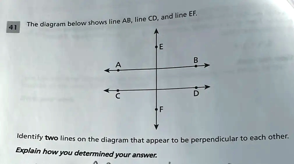 Line Ab Line Cd 41 The diagram below shows line AB, line CD, and line EF. E B A C D F ...