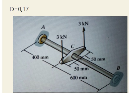 SOLVED: The diameter of the steel shaft is d meters (m) and is fixed at ...