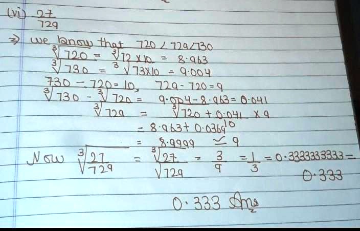 Solved Like This Making Use The Cube Root Table Find The Cube Roots Of The Following Correct 7337