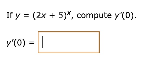 if y 2x 5 compute y0 y0 40563