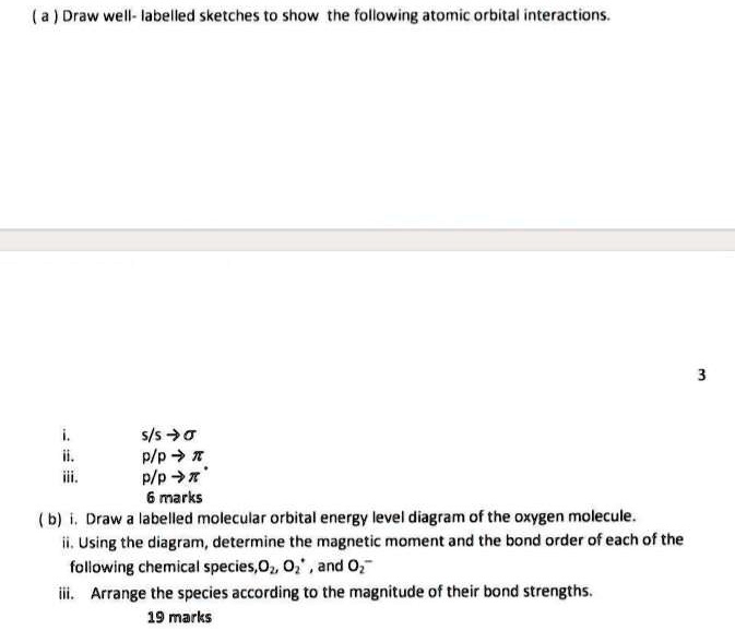 SOLVED: (a ) Draw well- labelled sketches to show the following atomic ...