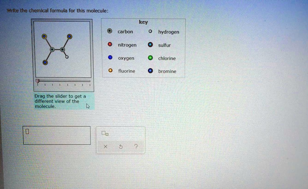 SOLVED UUrtke IUe chemical formula for this molecule Key carbon