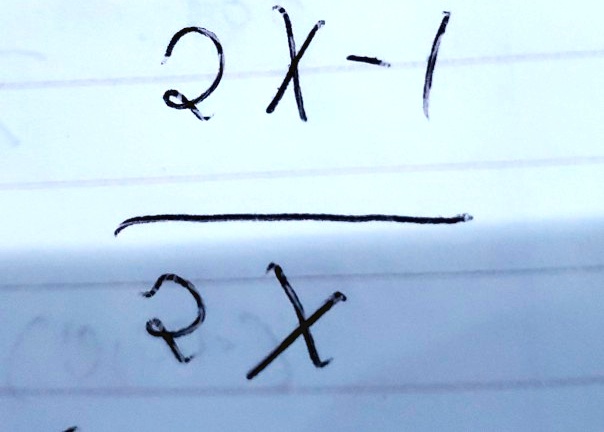 (2x - 1)/(2x)
