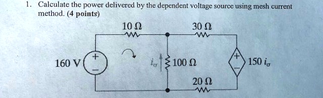 VIDEO solution: Calculate the power delivered by the dependent voltage ...