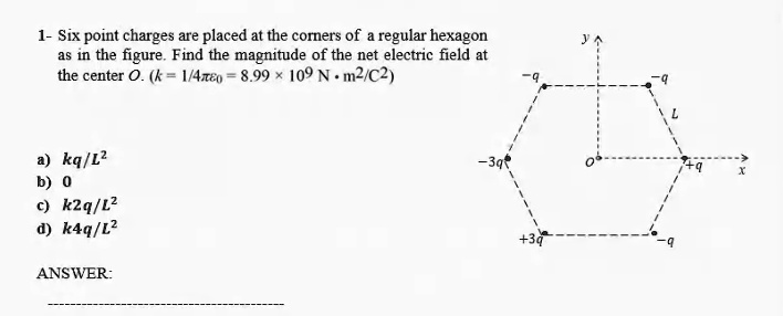 VIDEO solution: Six point charges are placed at the corners of a ...