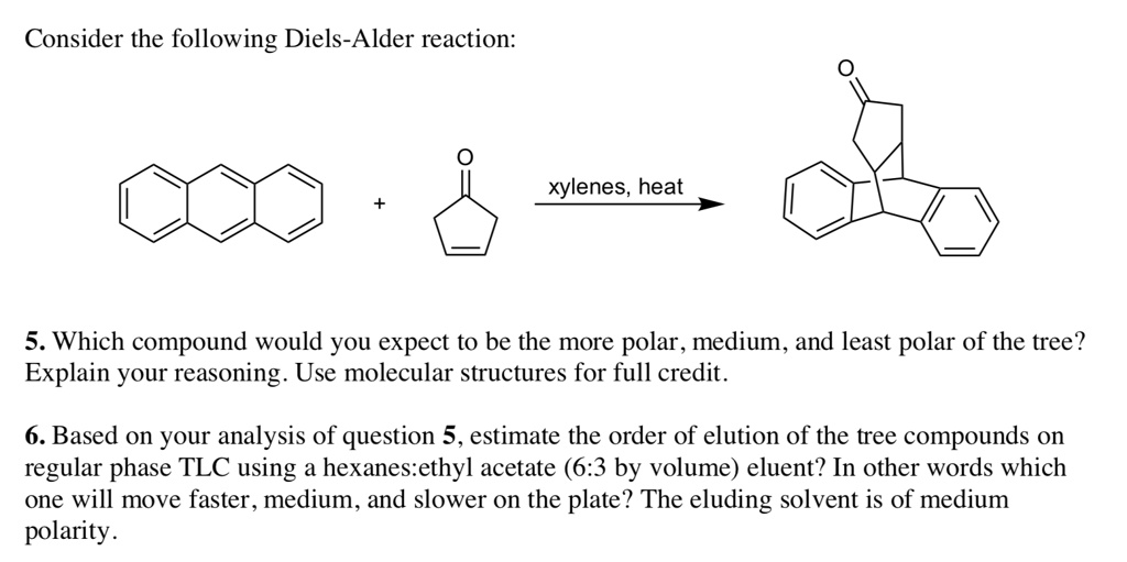 SOLVED Consider the following DielsAlder reaction xylenes, heat 5