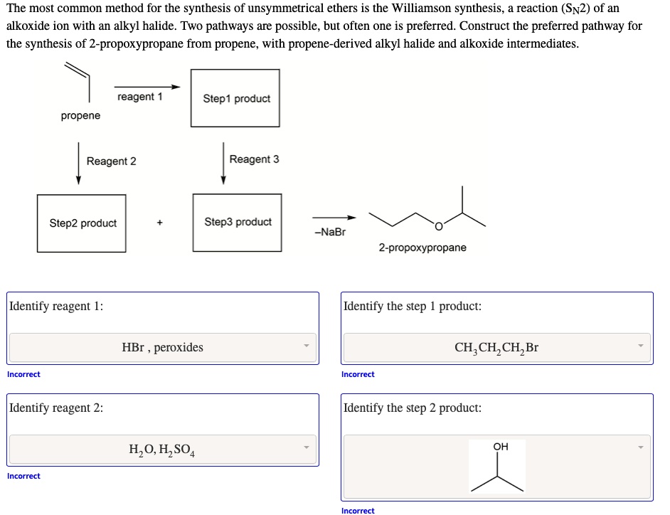 SOLVED: The Most Common Method For The Synthesis Of Unsymmetrical ...