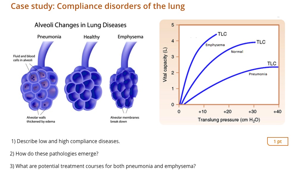 SOLVED Case Study Compliance Disorders of the Lung Alveolar Changes
