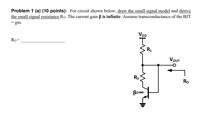 SOLVED: Problem 1 (a) (10 Points): For The Circuit Shown Below, Draw ...