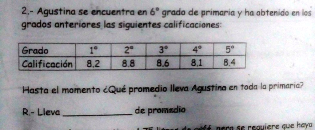 Agustina Se Encuentra En Sexto Grado De Primaria