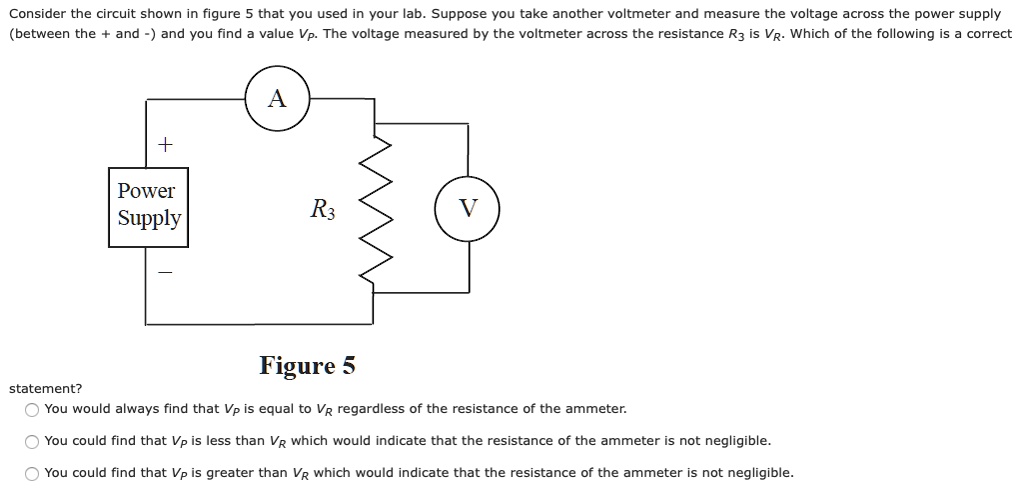consider the circuit shown in figure 5 that you used in your lab ...