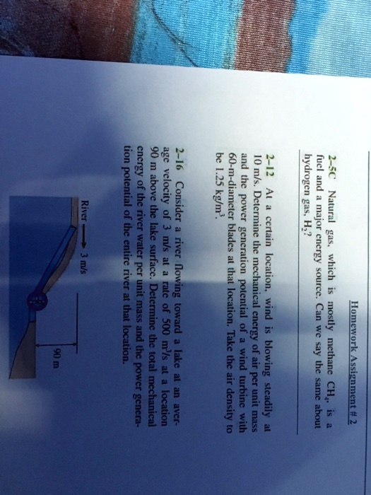 Solved river be 1 25 kg m 2 12 3m s tion potential of the entire