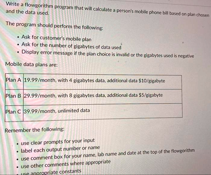 SOLVED: Can you explain in detail and solve with a Flowgorithm program ...
