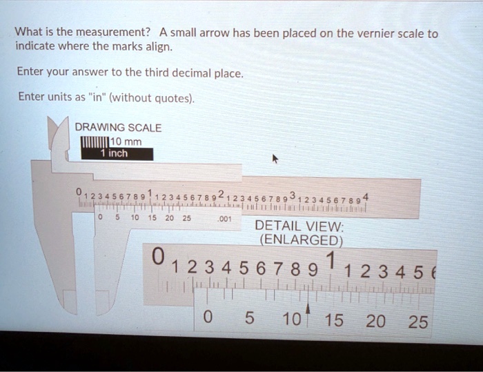 SOLVED What is the measurement? A small arrow has been placed on the