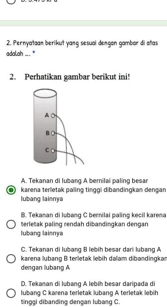 SOLVED Pernyataan berikut yang sesuai dengan gambar di atas adalah