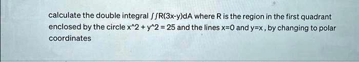 Video Solution: Calculate The Double Integral ∬r (3x - Y) Da, Where R 