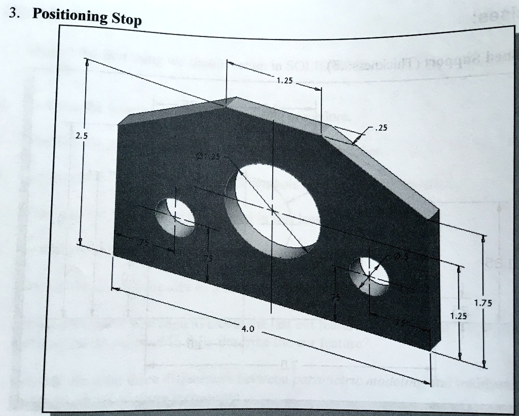 SOLVED: IN SOLIDWORKS, MODEL THE PARTS IN THE ATTACHED IMAGE FILES ...