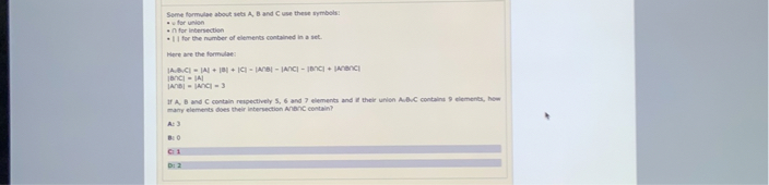 SOLVED: Some formulae about ata A, B and C use these symbols: * v for ...