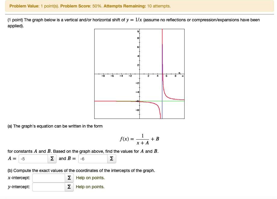 SOLVED:Problem Value: point(s) . Problem Score: 50% . Attempts ...