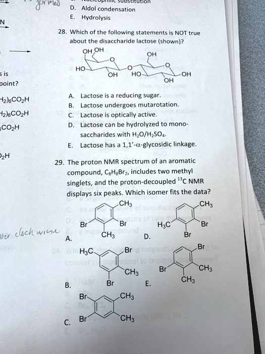 Which Statements About Reducing Sugars Are True SOLVED: Aldol condensation Hydrolysis Which of the following statements