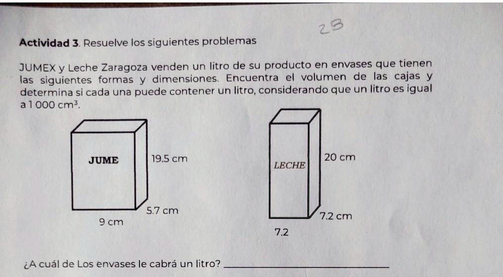 SOLVED: no entiendo #troste aggh 28 Actividad 3. Resuelve los ...