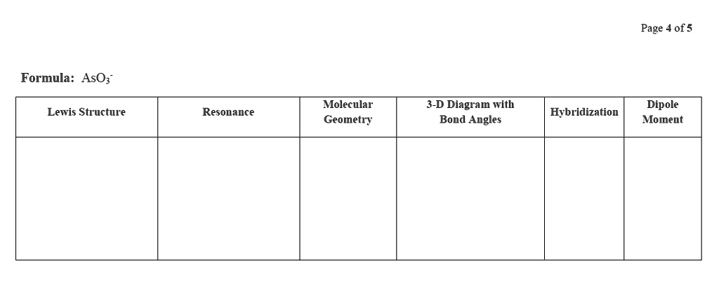 aso3 3 structure de Lewis