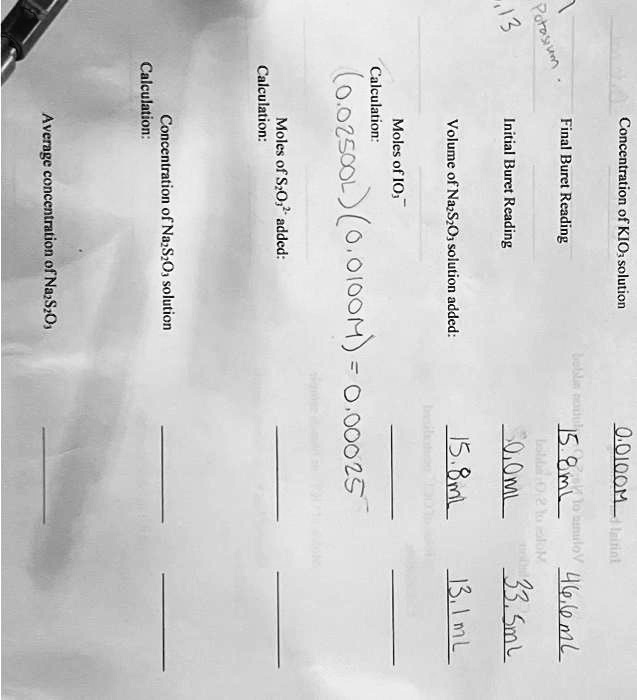 SOLVED Calculation Calculation Calculation Moles of SO2 added Moles
