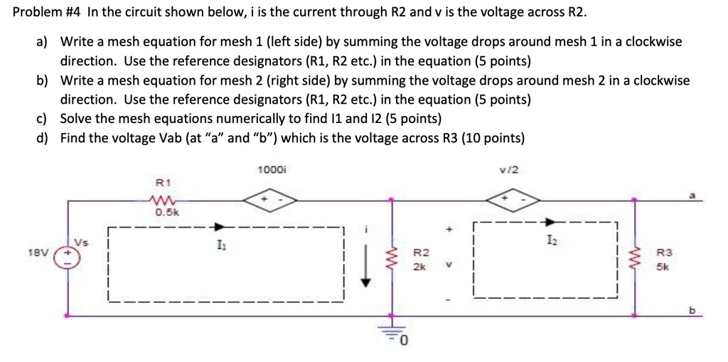 [GET ANSWER] problem 4 in the circuit shown below i is the current ...