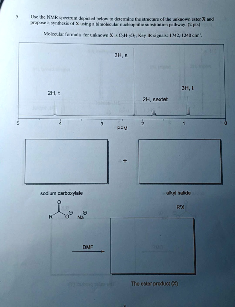 Use The Nmr Spcctrum Depicted Below To Determine The Solvedlib