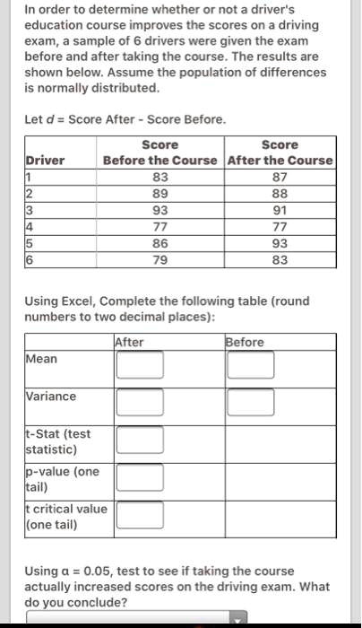 SOLVED In order to determine whether or not a driver s education