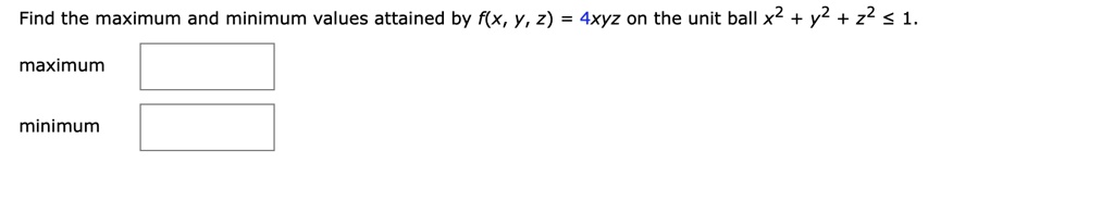 Find The Maximum And Minimum Values Attained By F X Y Itprospt