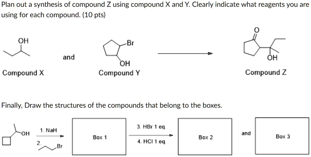 SOLVEDPlan out a synthesis of compound Z using compound X and Y