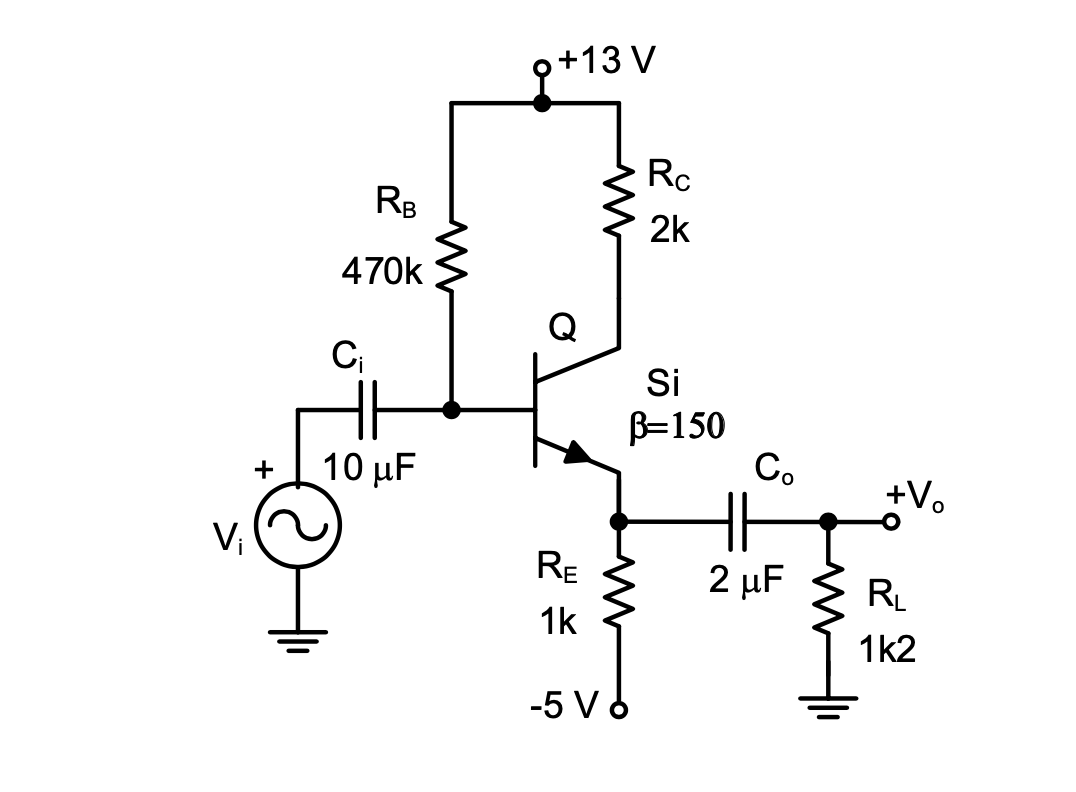 SOLVED: Find the dominant lower cut-off frequency (fL) of the amplifier ...