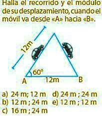 SOLVED: Halla El Recorrido Y El Modulo De Su Desplazamiento Cuando El ...