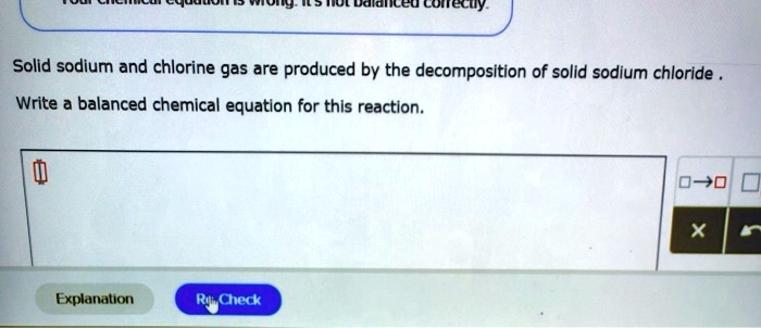 Solved Solid Sodium And Chlorine Gas Are Produced By The Decomposition