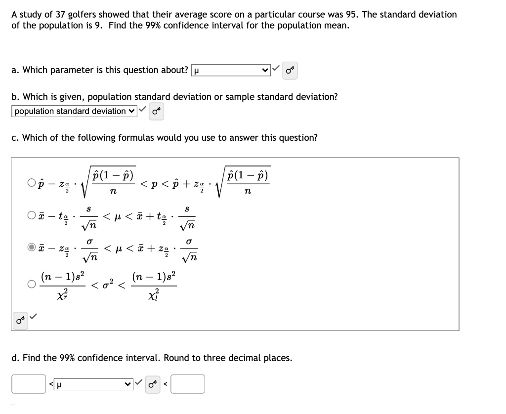 SOLVEDA study of 37 golfers showed that their average score on a
