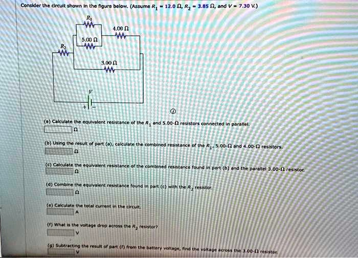 SOLVED Consider the circuit shown in the figure below. Assume R = 12