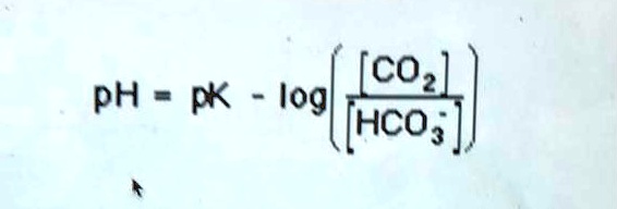 SOLVED: The equation below is useful to calculate the pH of blood. The ...