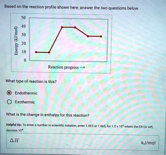 Solved Based On The Reaction Profile Shown Here Answer The Two Questions Below 50 40 30 20 0092