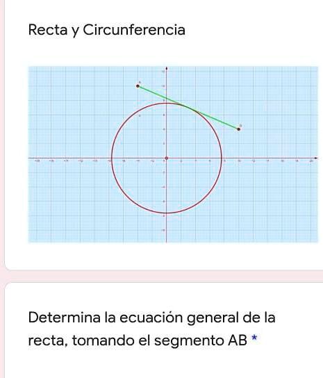 SOLVED: Help Help Help!!! ¿cuál es? Recta y Circunferencia Determina la ...