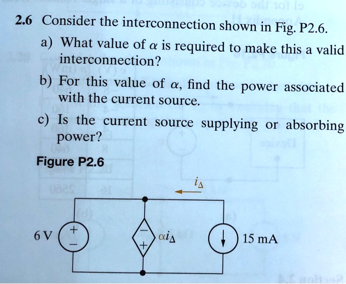 SOLVED: 2.6 Consider The Interconnection Shown In Fig. P2.6 A) What ...