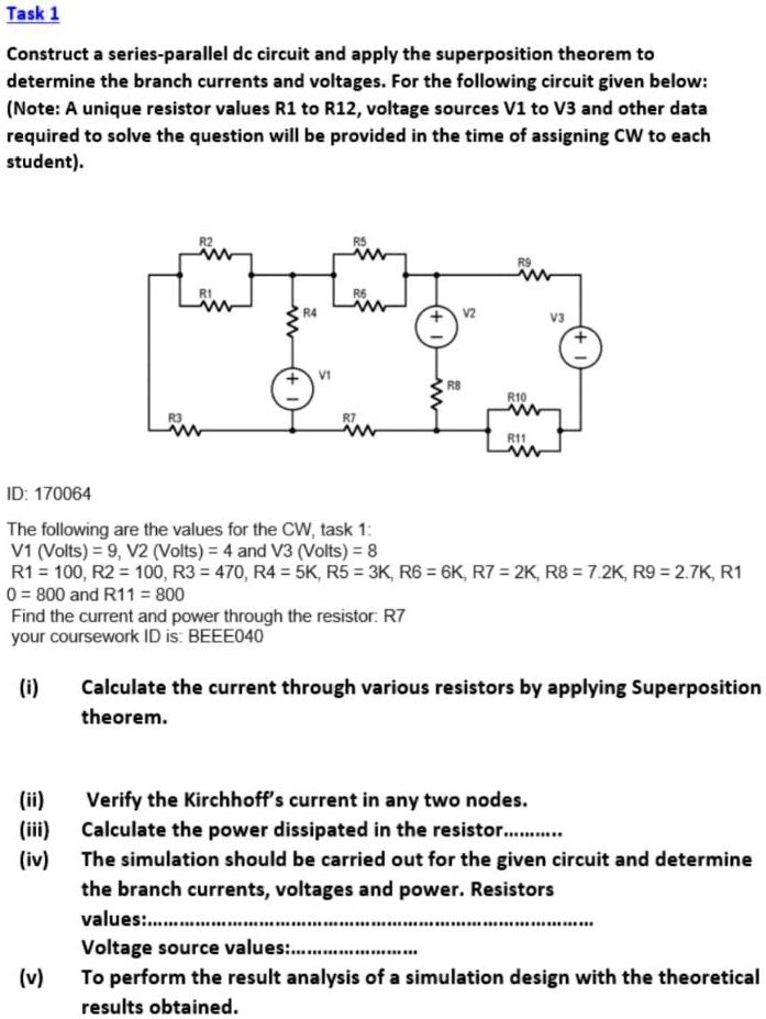 task1 construct a series parallel dc circuit and apply the ...