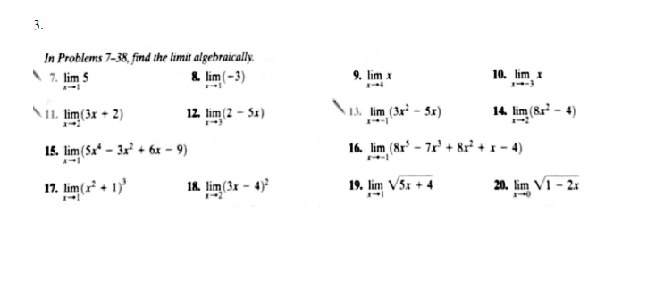 solved-3-in-problems-7-38-find-the-limit-algebraically-7-limx-1-5-8-limx-1-3-9-limx