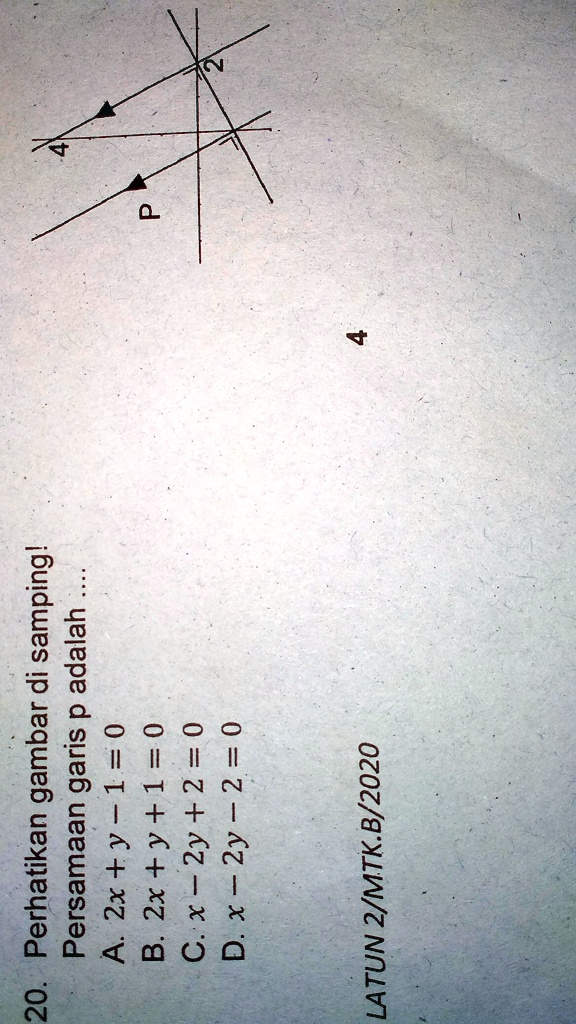 diketahui persamaan garis h1 4x 3y 5 0