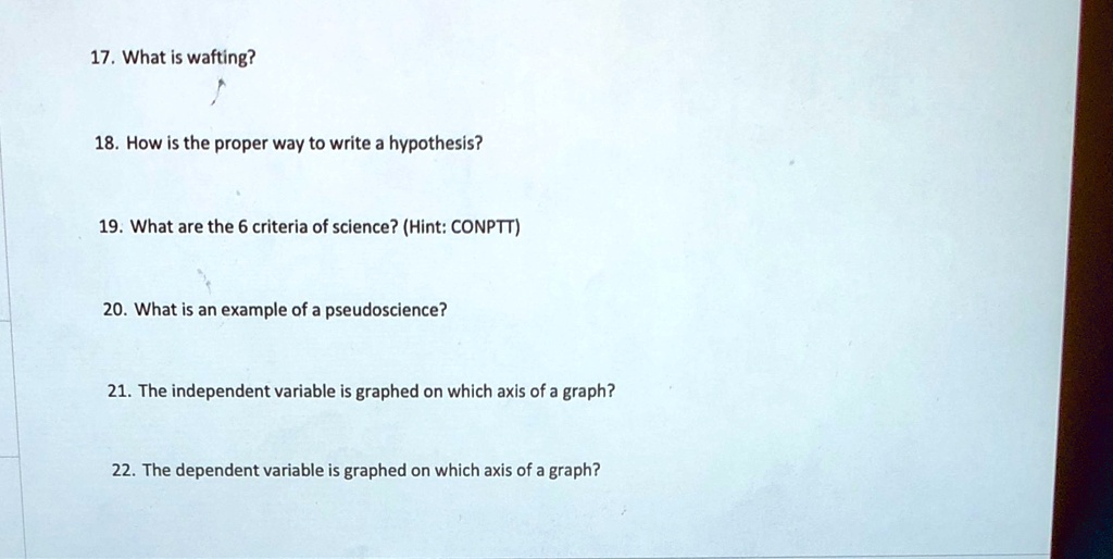 17. What is wafting? 18. How is the proper way to write a...