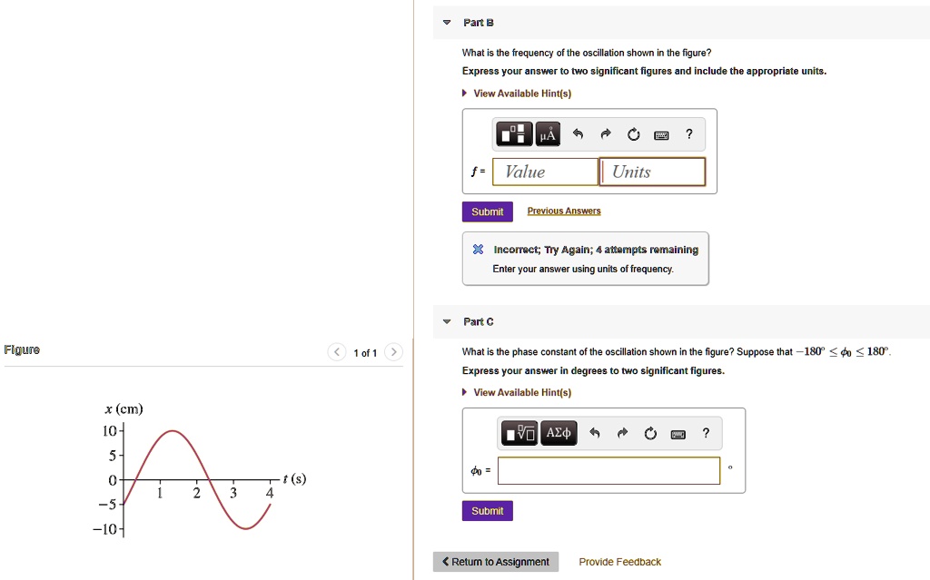 par b whhat the frequency of the oscillation shown figure express your ...