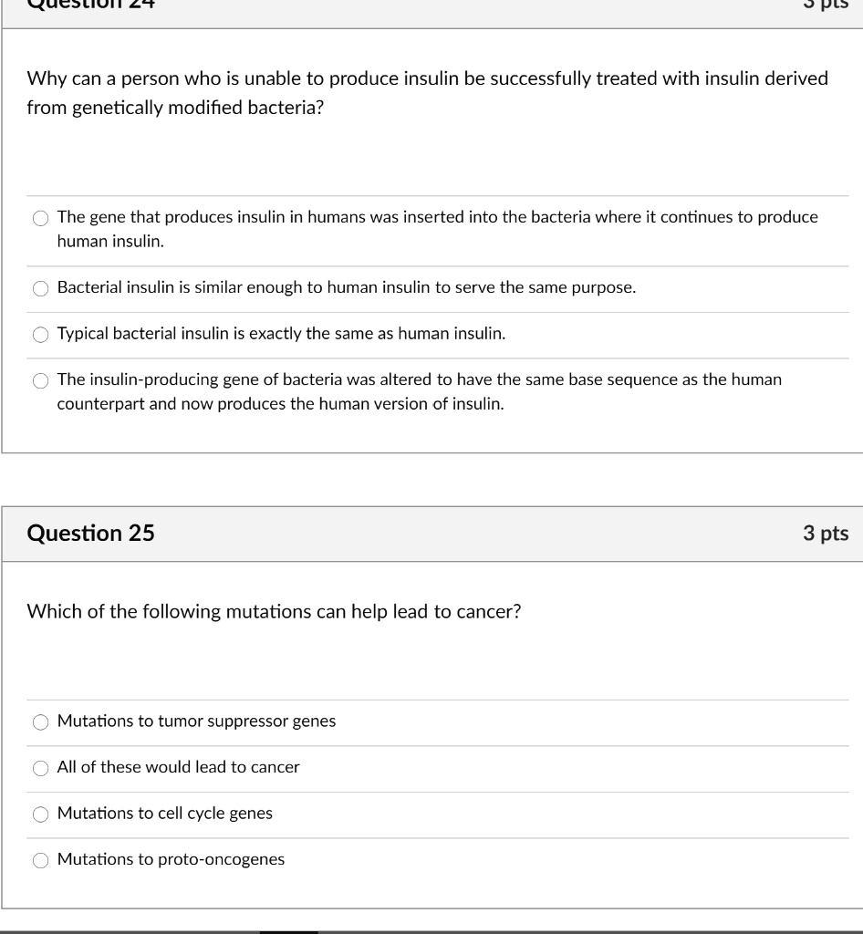 SOLVED ucsion Pls Why can a person who is unable to produce insulin be