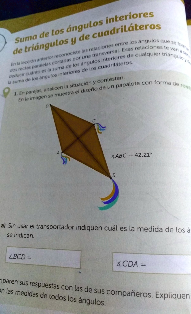 SOLVED: en la imagen se muestra el diseño de un papalote con forma de ...