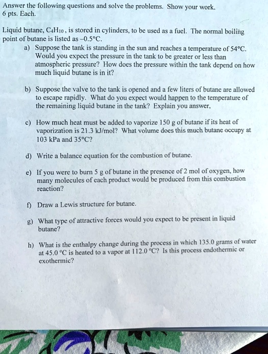 SOLVED Answer tlie following questions and solve the problems. Show